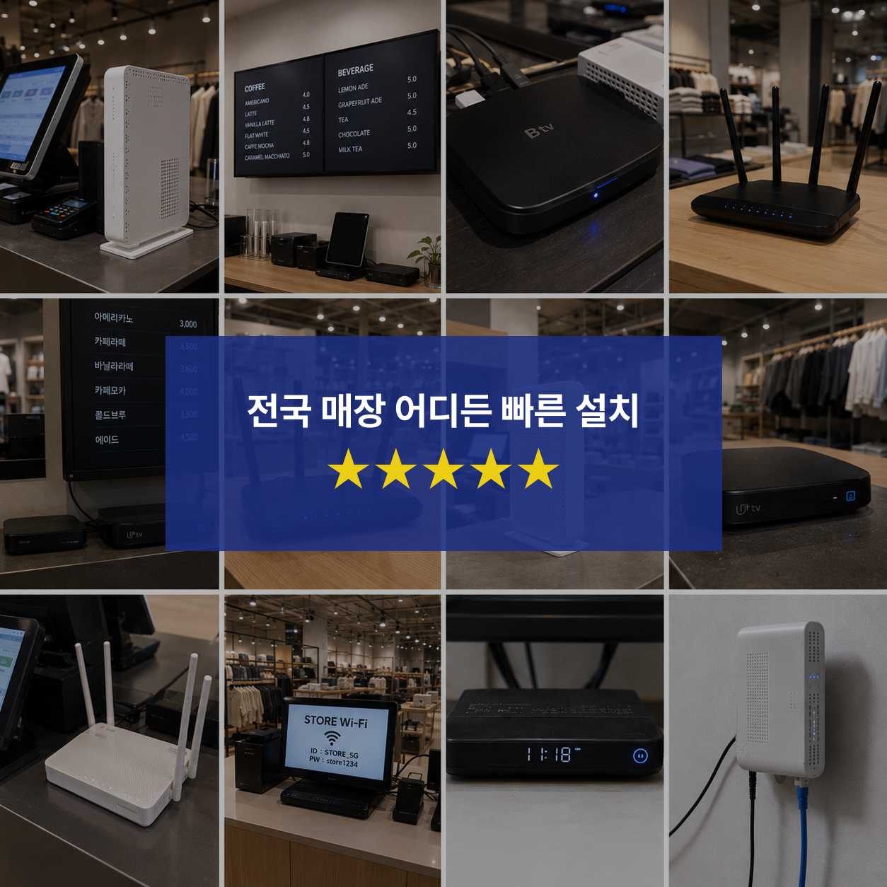 전국 매장에서 인터넷을 변경하고 지원금을 받은 소상공인 사장님 사례 이미지