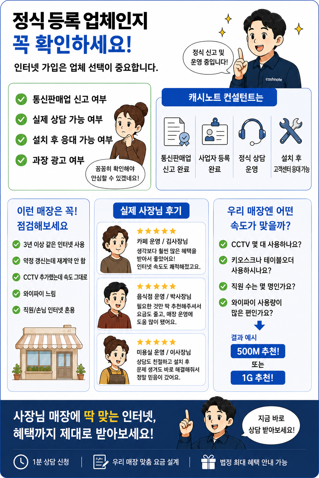 매장 인터넷 지원금 최대 한도 받는 법 웹툰 4컷